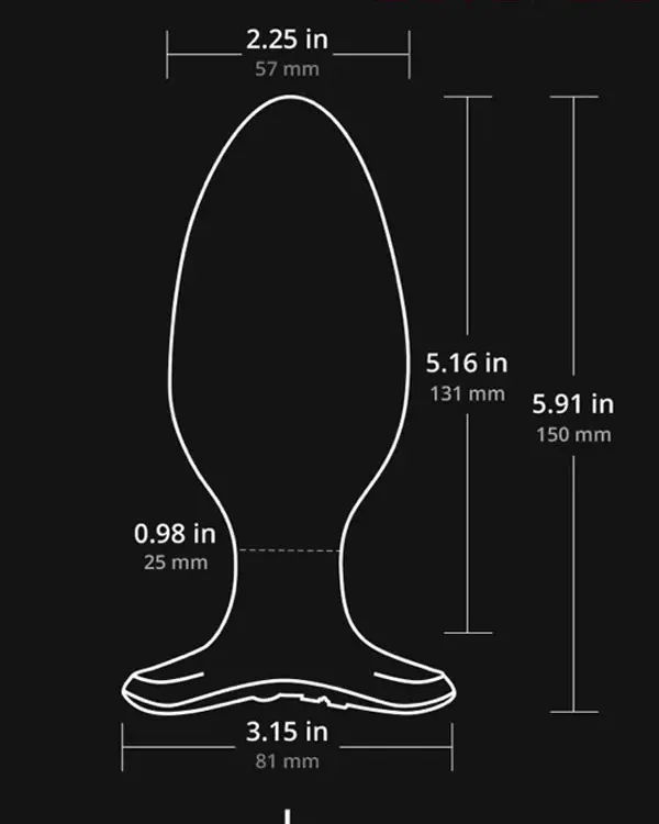 Lovense HUSH 2 Anal Plug 2.25" App Controlled