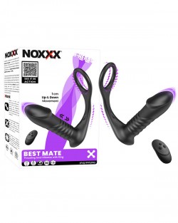 NOXXX A-Heros Best Mate Kumandalı Şarjlı İleri Geri Hareketli Penis Halkalı Anal Vibratör