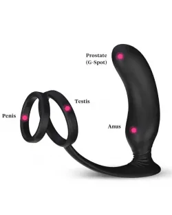 NOXXX Halo Penis Halkalı Prostat ve Şarjlı Anal Masaj Vibratörü