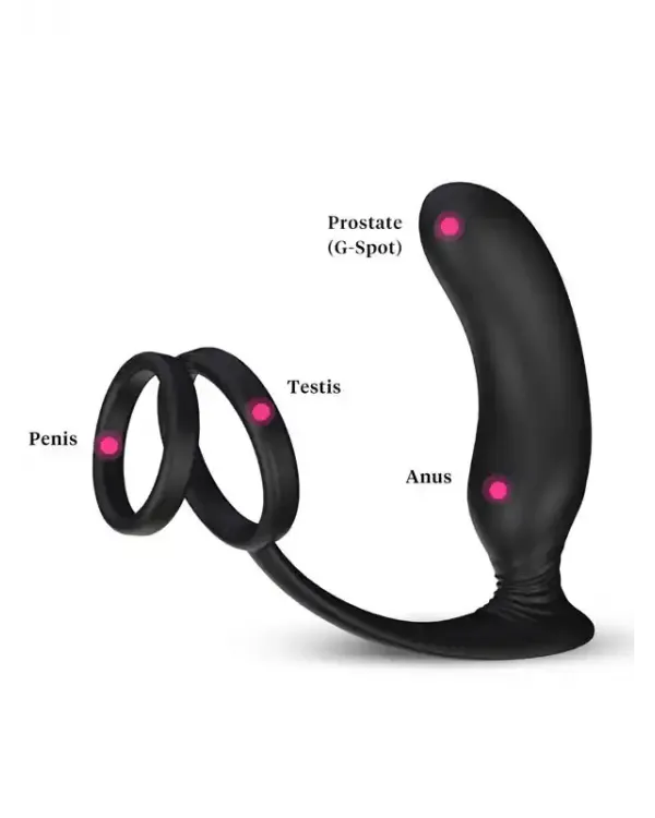 NOXXX Halo Penis Halkalı Prostat ve Şarjlı Anal Masaj Vibratörü