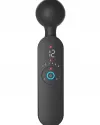 Isıtmalı Şarjlı 12 Titreşim Modlu Wand LCD Ekranlı Vibratör 22 cm
