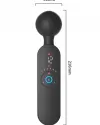 Isıtmalı Şarjlı 12 Titreşim Modlu Wand LCD Ekranlı Vibratör 22 cm