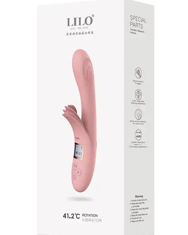 Isıtmalı Şarjlı LCD Ekranlı 10 Titreşim Modlu Vibratör 23 cm