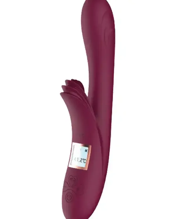 Isıtmalı Şarjlı LCD Ekranlı 10 Titreşim Modlu Vibratör 23 cm