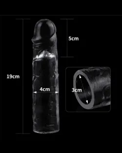 Flawless Şeffaf Penis Kılıfı 5 cm Uzatmalı