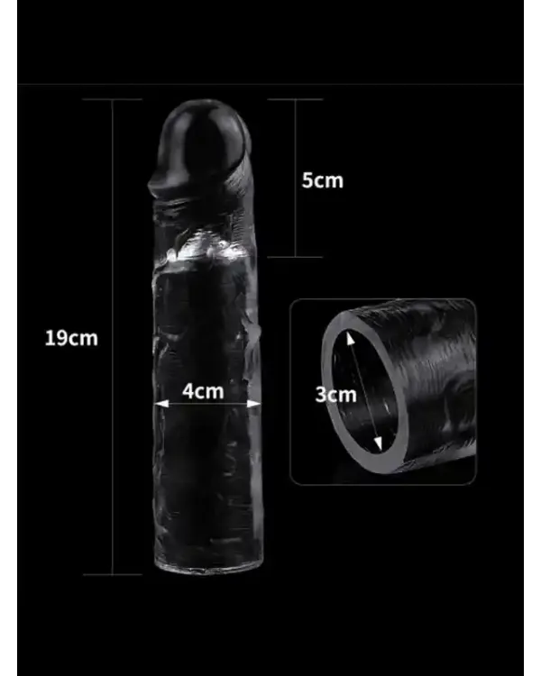 Flawless Şeffaf Penis Kılıfı 5 cm Uzatmalı
