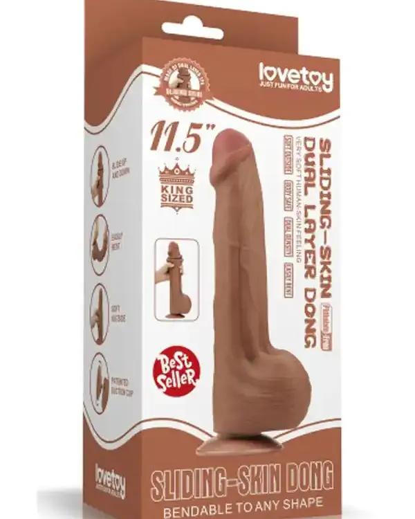 Dual Layer Çift Katmanlı Dildo 29 cm Melez