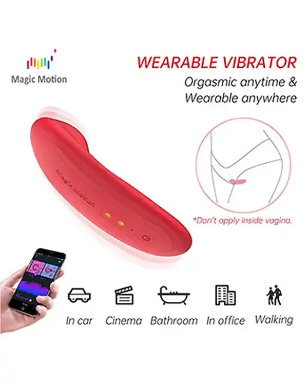 NYX Telefon Kontrollü Çiftler İçin Giyilebilir Vibratör