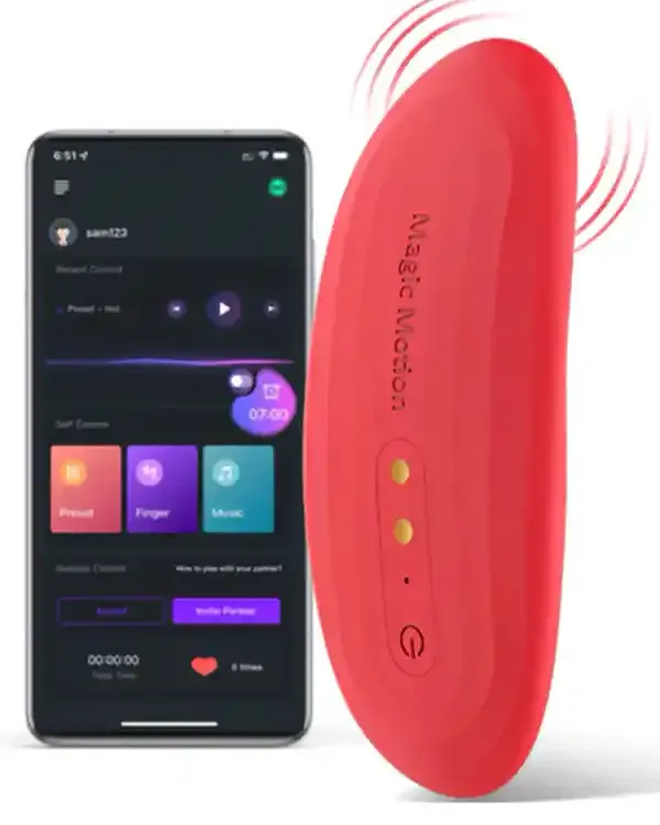 NYX Telefon Kontrollü Çiftler İçin Giyilebilir Vibratör