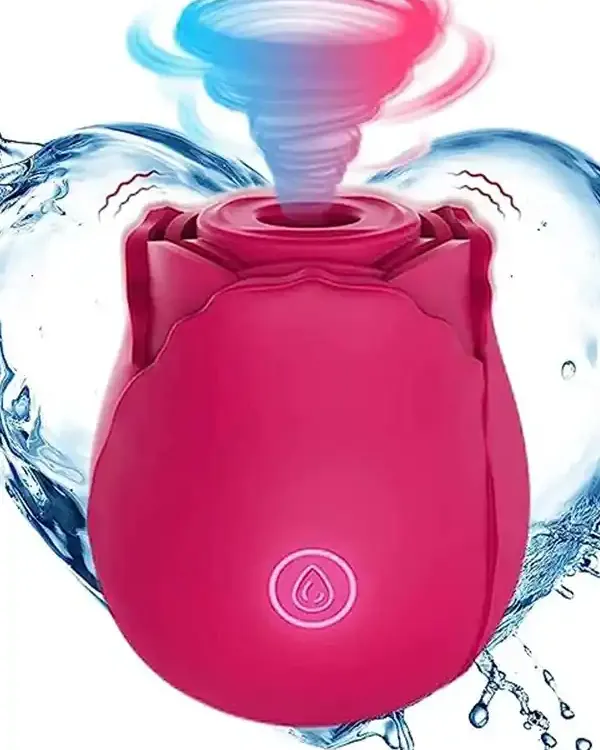 NOXXX Gül Tasarımlı Titreşimli Vakumlu Klitoral Vibratör