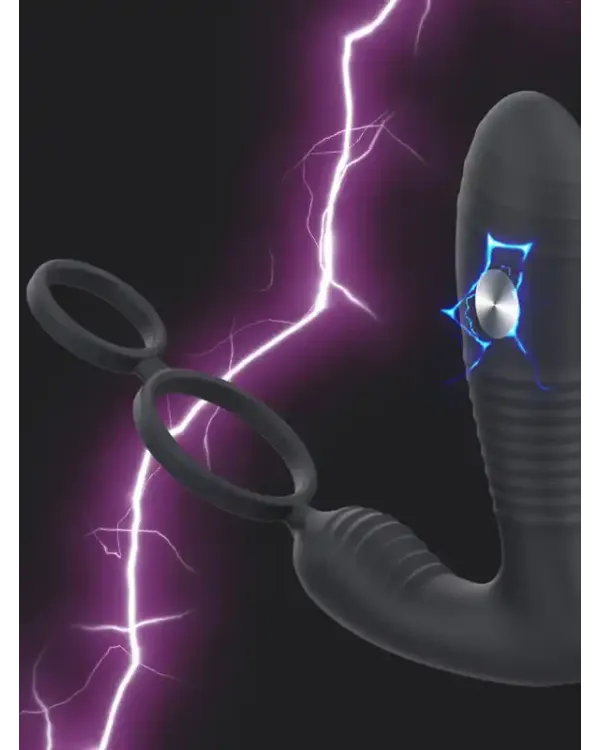 NOXXX Elektro Şoklu Penis Halkalı APP Control Anal Vibratör
