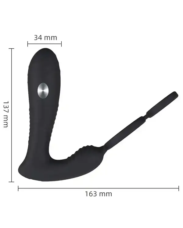 NOXXX Elektro Şoklu Penis Halkalı APP Control Anal Vibratör