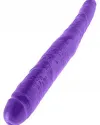 Double Dillio 16" Çift Başlı Dildo 43 cm Mor