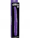 Double Dillio 16" Çift Başlı Dildo 43 cm Mor