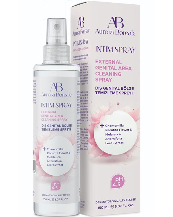Aurora Boreale İntim Dış Genital Bölge Temizleme Spreyi 150ml