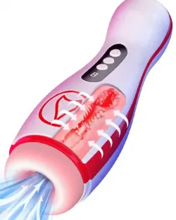 Vakumlu ve Titreşim Özellikli Şarjlı Oral Seks Mastürbatörü