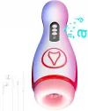 Vakumlu ve Titreşim Özellikli Şarjlı Oral Seks Mastürbatörü