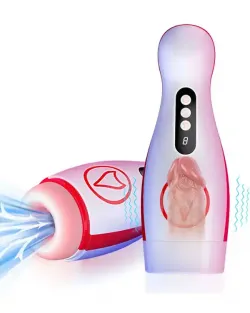 Vakumlu ve Titreşim Özellikli Şarjlı Oral Seks Mastürbatörü