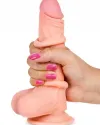 7" Dual Layer Oynar Derili Realistik Penis 18 cm