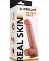 8" Dual Layer Oynar Derili Realistik Penis 20 cm