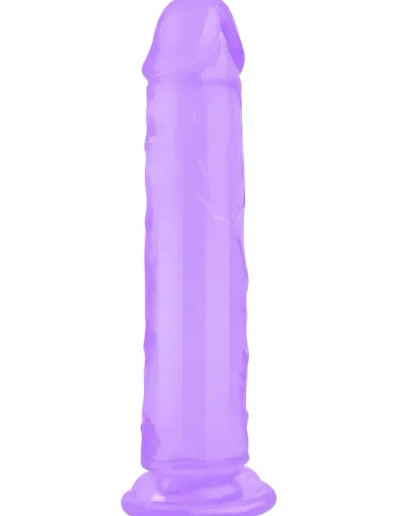 8.5" Realistik Mor Jel Dildo 21.5 cm