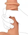 8.6" Dual Layer Oynar Derili Realistik Dildo 22 cm
