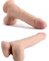 9" Dual Layer Oynar Derili Realistik Dildo 23 cm