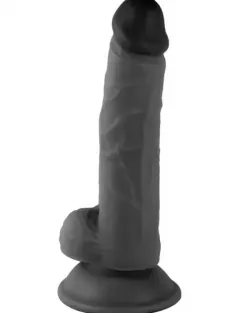 7.1” Realistik Dildo Siyah 18 cm
