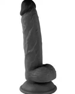 7.1” Realistik Dildo Siyah 18 cm