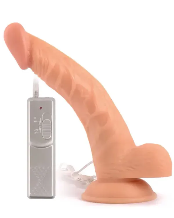 9” Eğik Titreşimli Realistik Penis 23 cm