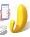 Muz Tasarımlı Giyilebilir Şarjlı Telefon Kontrollü Vibratör