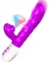 İleri Geri Hareketli Isıtmalı ve Emme Modlu Şarjlı Rabbit Vibratör