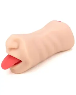 Ağız ve Vajina Girişli Stroker Mastürbatör