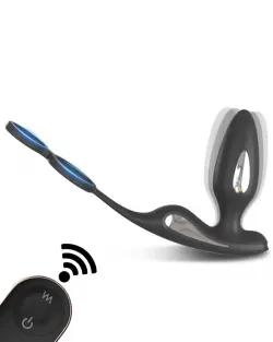 Penis Halkalı Şarjlı Giyilebilir Anal Vibratör