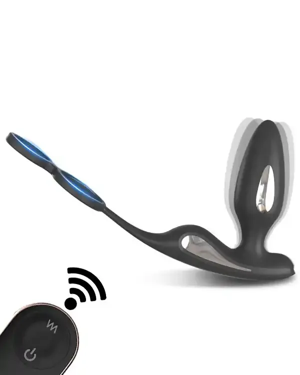 Penis Halkalı Şarjlı Giyilebilir Anal Vibratör