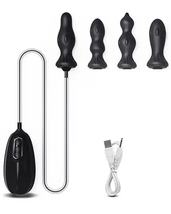 Titreşimli ve Şarjlı Şişirilebilir Anal Set