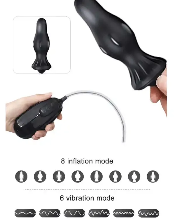 Titreşimli ve Şarjlı Şişirilebilir Anal Set