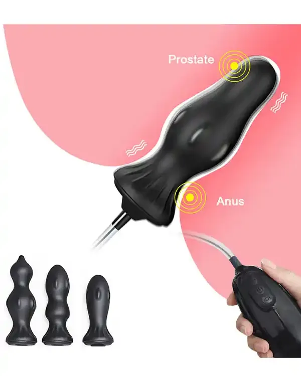 Titreşimli ve Şarjlı Şişirilebilir Anal Set