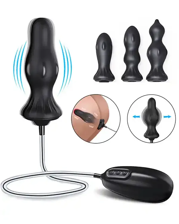 Titreşimli ve Şarjlı Şişirilebilir Anal Set