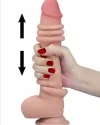 9" Dual Layer Oynar Derili Realistik Dildo 23 cm