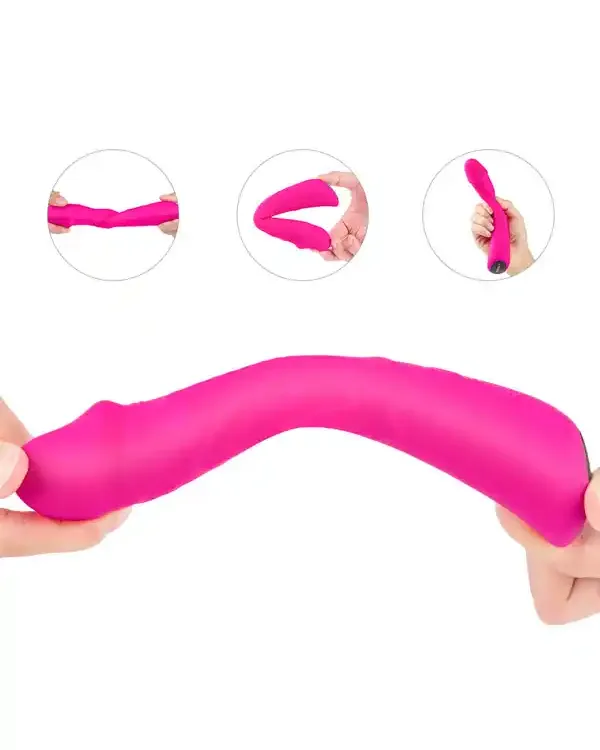 Güçlü Esnek Şarjlı Vibratör 21 cm
