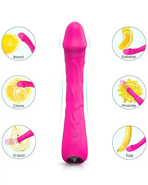 Güçlü Esnek Şarjlı Vibratör 21 cm