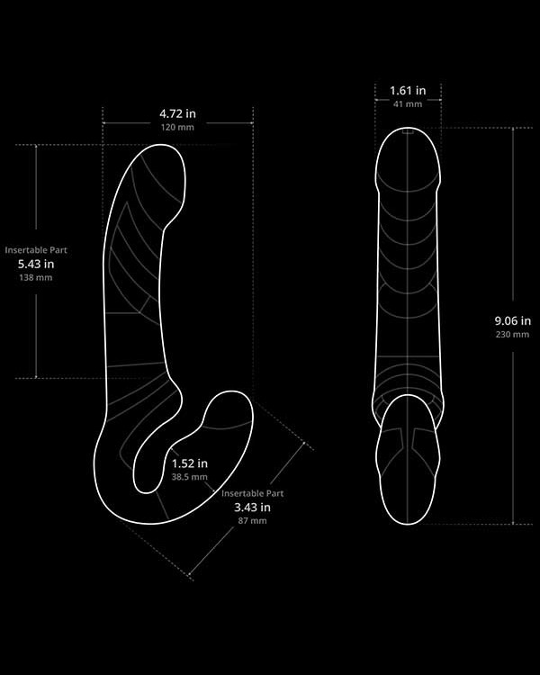 LUSH Lapis Strapless Strap-on App Controlled