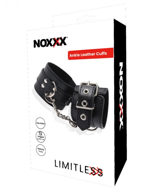 NOXXX LIMITLESS Siyah Deri Ayak Kelepçesi