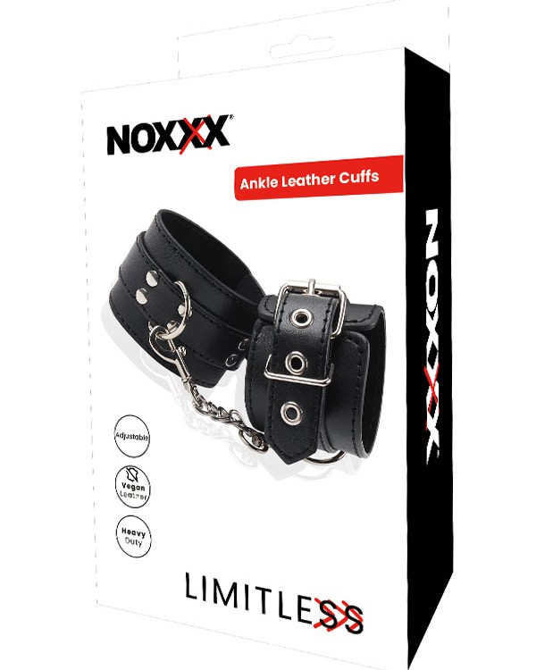 NOXXX LIMITLESS Siyah Deri Ayak Kelepçesi