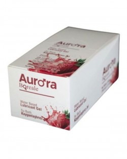 Aurora Boreale 5ml Şase Çilekli Kayganlaştırıcı Jel 100 Adet