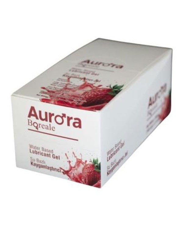 Aurora Boreale 5ml Şase Çilekli Kayganlaştırıcı Jel 100 Adet
