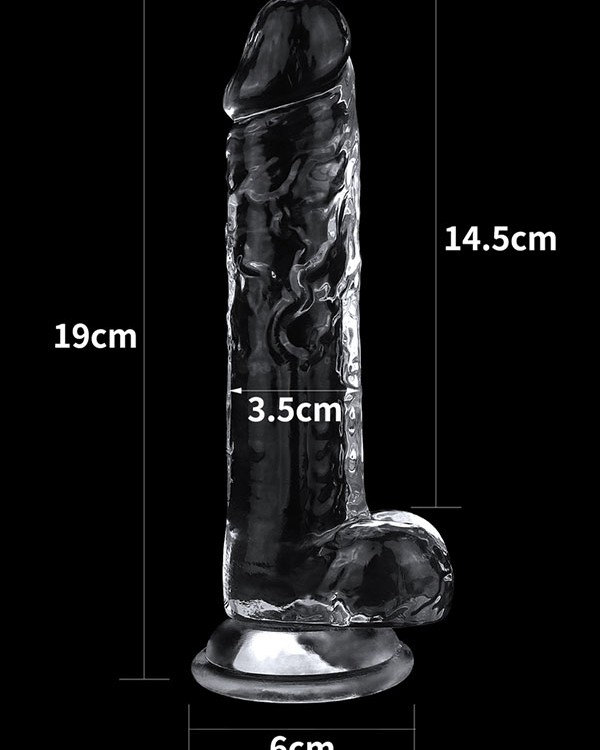 Flawless 7.5'' Clear Jel Dildo 19 cm