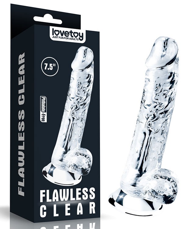Flawless 7.5'' Clear Jel Dildo 19 cm