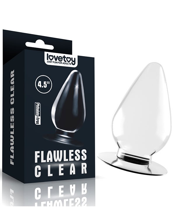 Flawless 4.5'' Clear Anal Plug